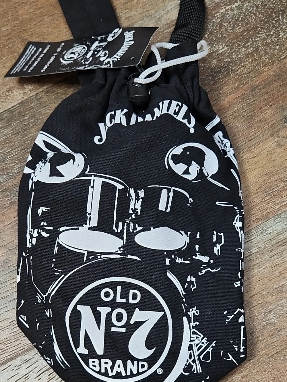 Jack Daniel’s Old No. 7 Music Series Drum Kit 1.75L Cinch Sack Bag - Rare!